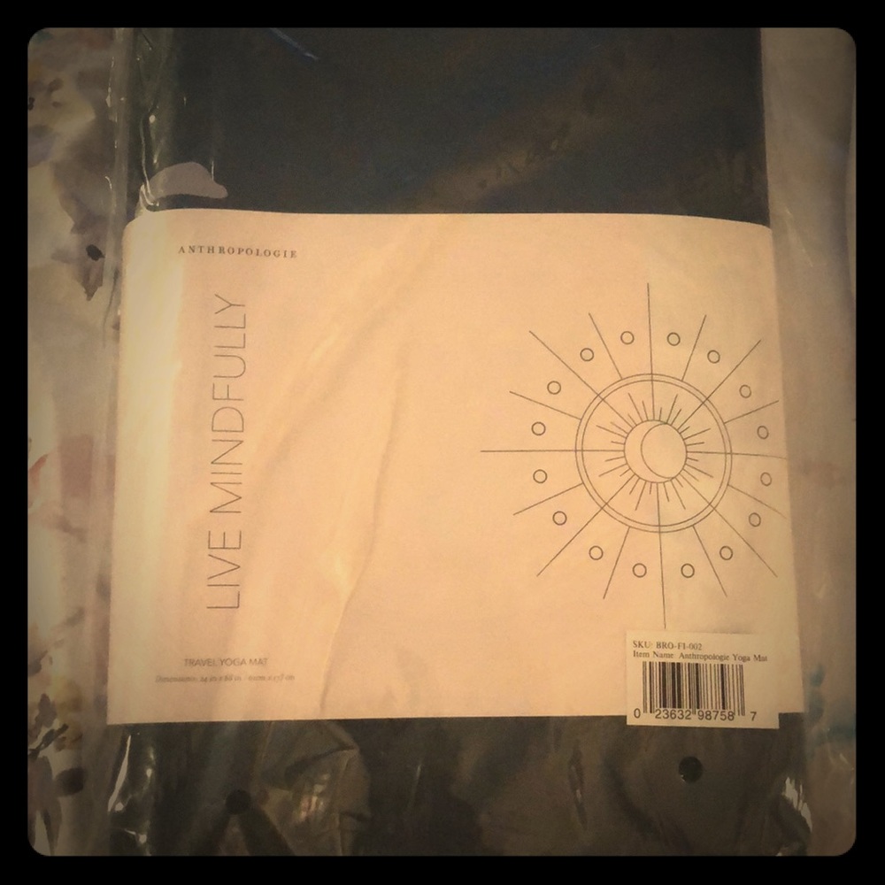 Anthropologie Travel Yoga Mat